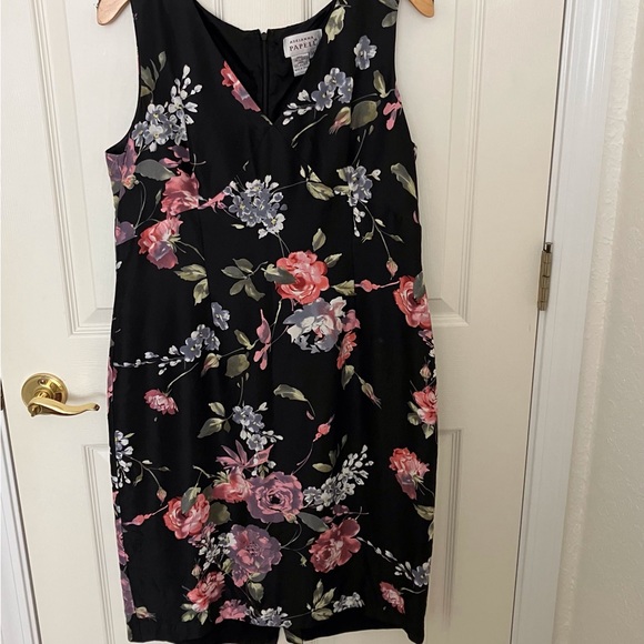Adrianna Papell Silk Floral Dress Sz 14 - Picture 1 of 6